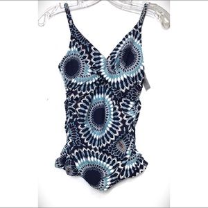 Helen Jon Underwire Laguna Tankini Top XS